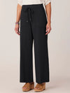 democracy clothing ab leisure high rise patch pocket utility wide leg pant with drawstring waist black