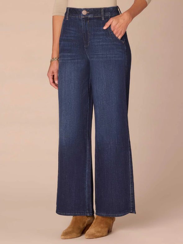 The Ariel AbSolution Skyrise Tulip Hem Wide Leg Jeans