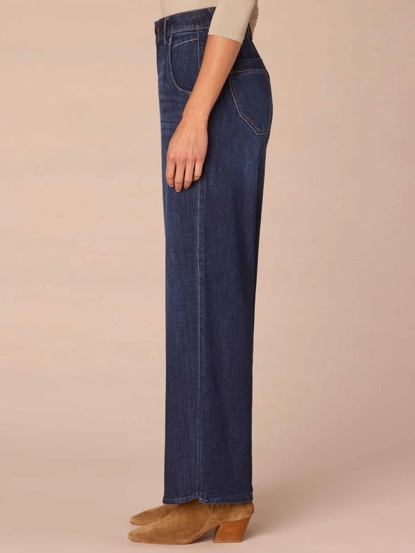 The Ariel AbSolution Skyrise Tulip Hem Wide Leg Jeans