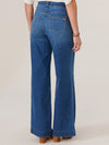 democracy clothing absolution high rise wide leg full length jeans blue denim