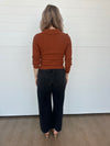 The Briar Collared Front Twist Sweater