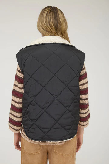 The Elliot Quilted Fleece Lined Puffer Vest