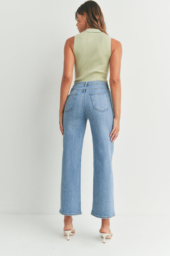 just black denim high rise wide leg jeans medium denim