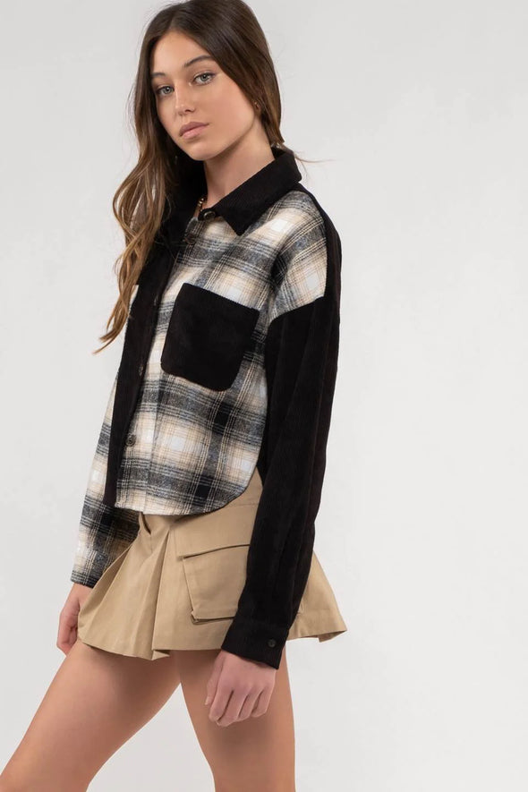 The Jessie Cropped Shacket