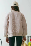 The Nolie Ruched Bomber Jacket