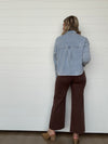 The Gina Slim Wide Leg Espresso Jeans