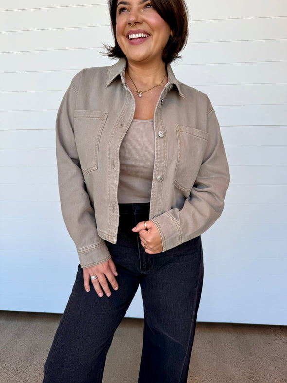The All Day Cropped Denim Jacket