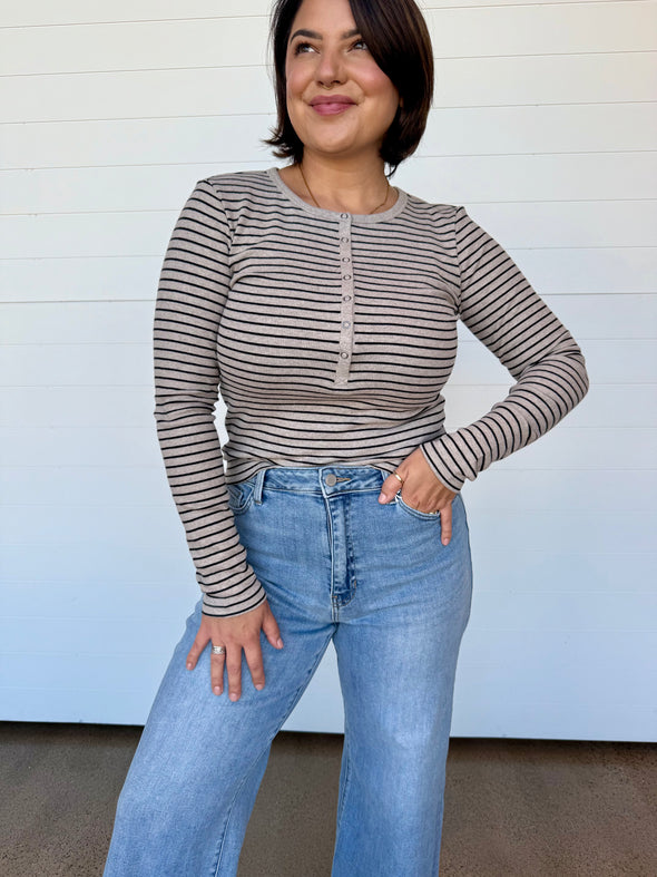 The Stella Stripe Henley