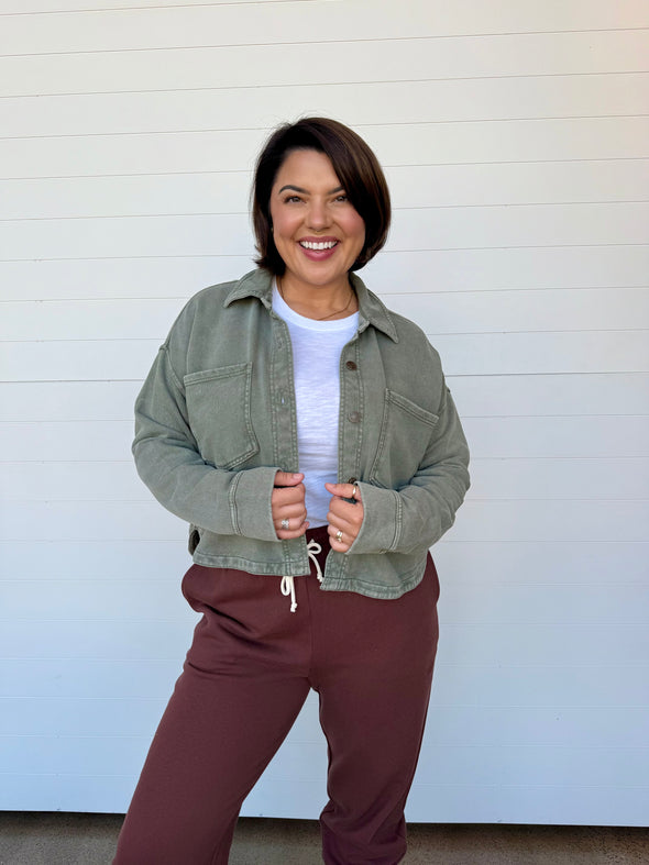 The All Day Cropped Knit Jacket