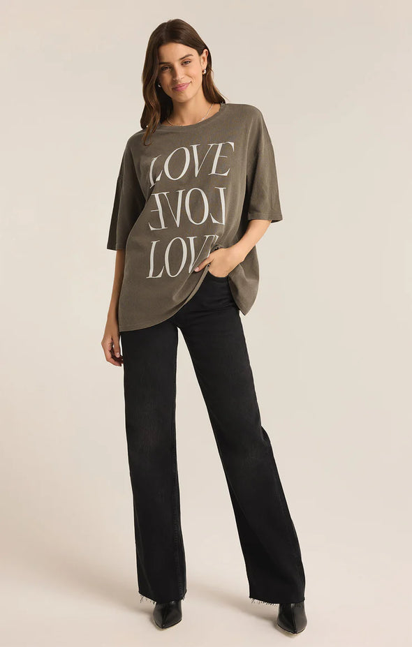 z supply love socal graphic tee oversized martini