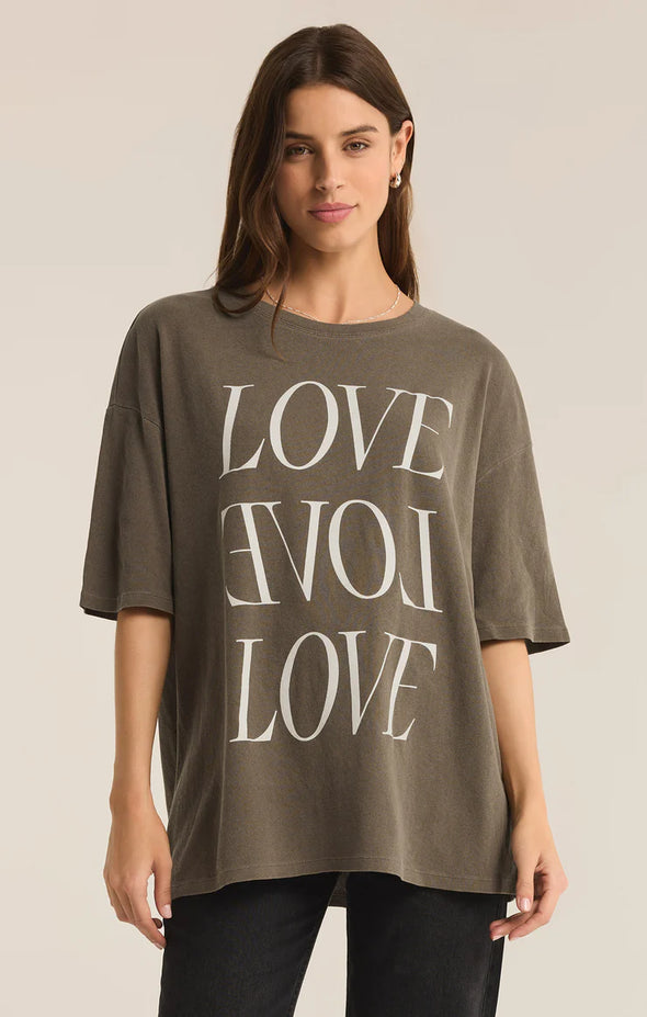 z supply love socal graphic tee oversized martini