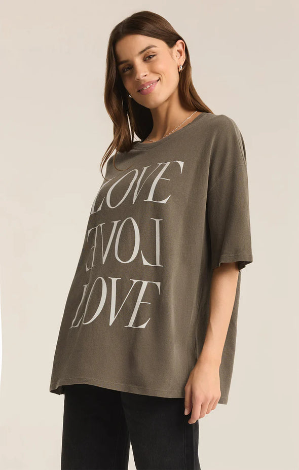 z supply love socal graphic tee oversized martini