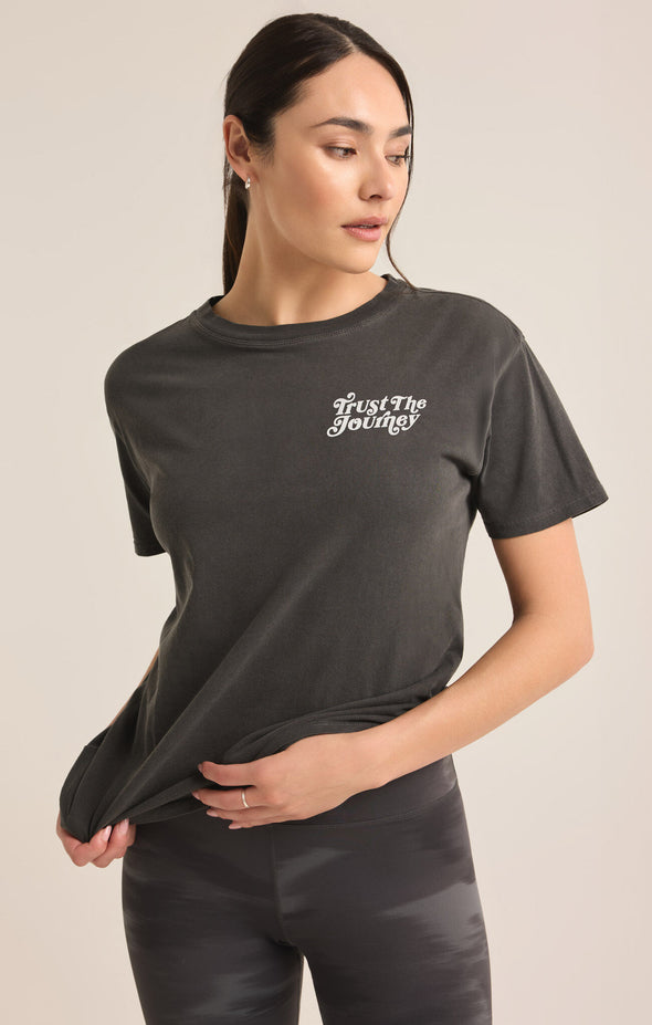 z supply journey boyfriend tee crewneck relaxed fit graphic top