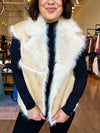 The Lenox Faux Fur + Suede Vest