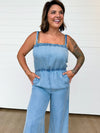 The Solara Chambray Jumpsuit
