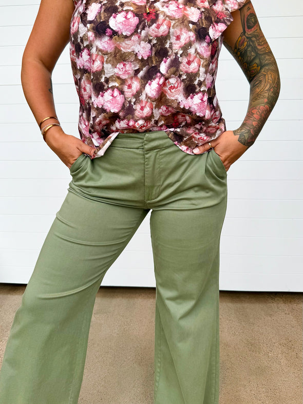 The Kelsey Wide Leg Trouser Pants