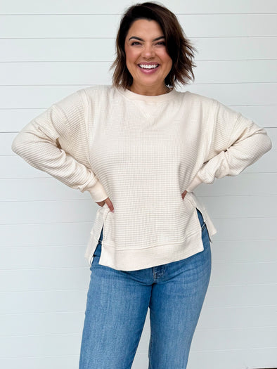 The Jenna Brushed Thermal Pullover