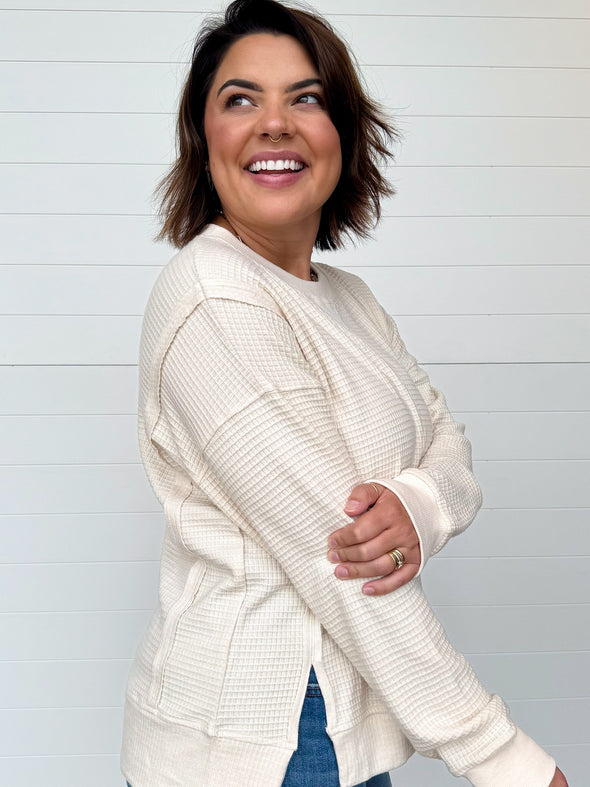 The Jenna Brushed Thermal Pullover