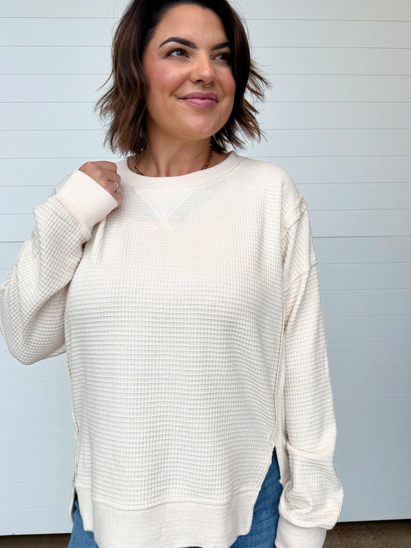 The Jenna Brushed Thermal Pullover