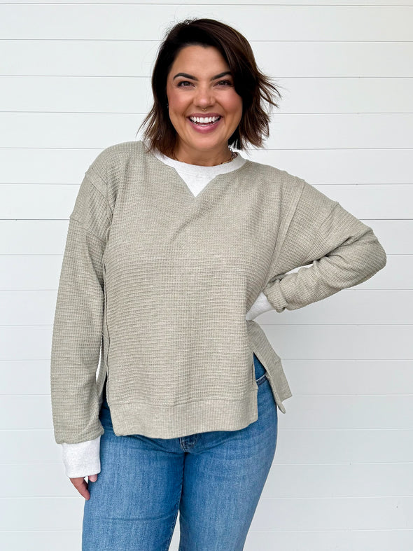 The Jenna Brushed Thermal Pullover