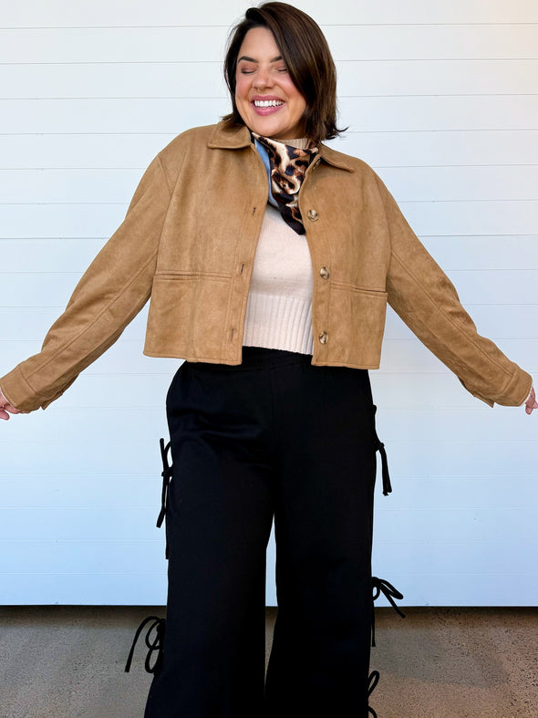 The Valerie Bow Side Wide Leg Sweatpants