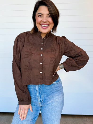 The Felicity Long Sleeve Button Up Blouse