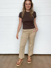 The Drea Cargo Crop Wide Leg Pants