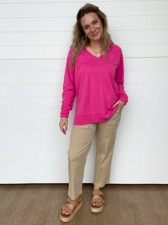 The Drea Cargo Crop Wide Leg Pants