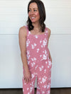The Rachel Floral Print Tank + Pants Set