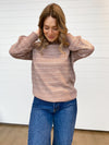 The Erica Textured Stripe Sweater