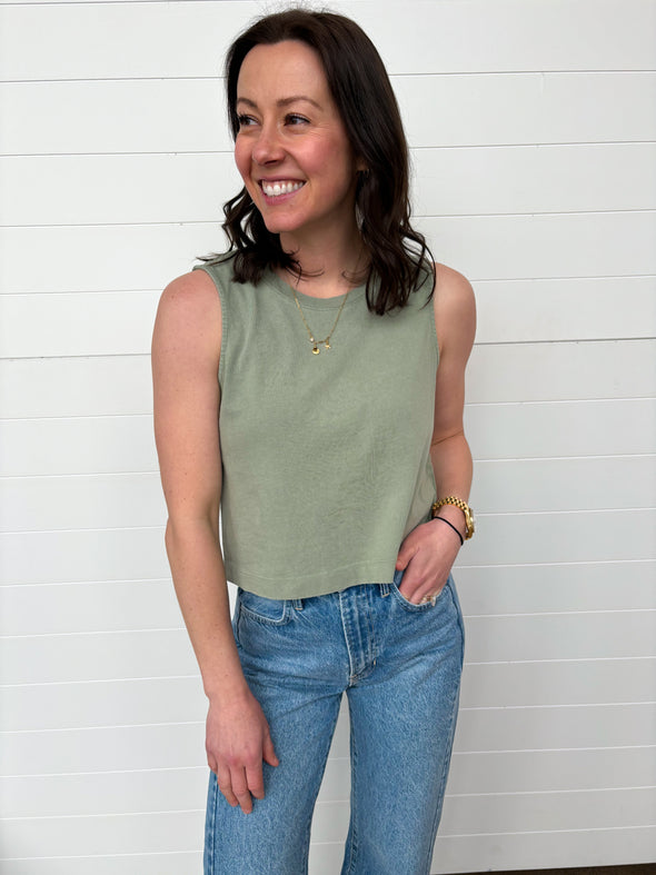 The Sloane Jersey Muscle Tank