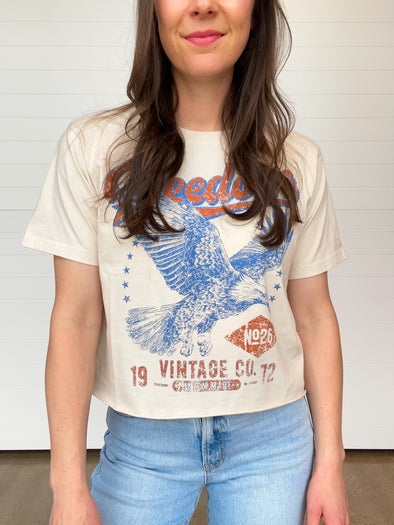 The Freedom 1972 Cropped Graphic Tee