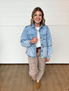The Vera Balloon Sleeve Denim Jacket