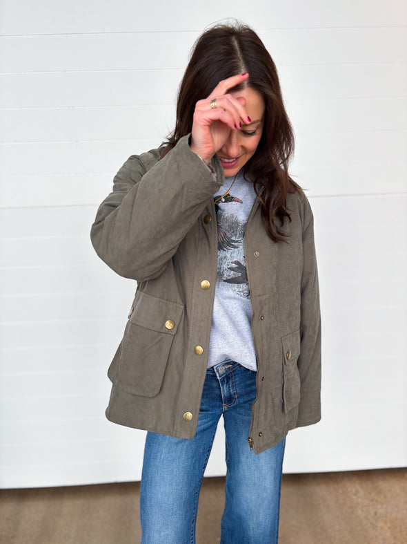 The Parker Corduroy Collar Fisherman Jacket