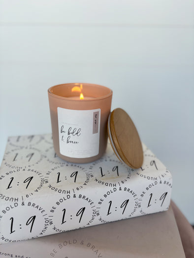 The One:Nine Exclusive Be Bold & Brave 12 oz. Soy Candle