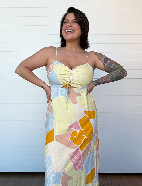 The Aura Riviera Midi Dress