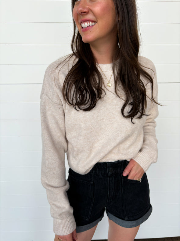 The Mina Bow Detail Sweater Top