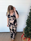 The Ember Flora Velvet Maxi Dress