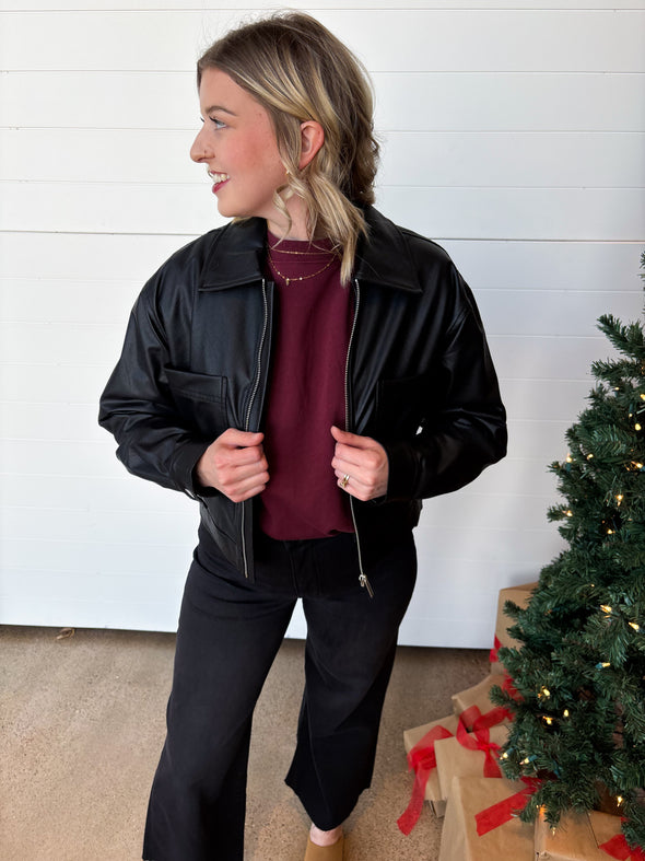 The Heritage Faux Leather Jacket
