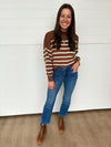 The Ellie Cropped Stripe Sweater