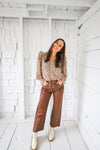 The Teagan Faux Leather Pant