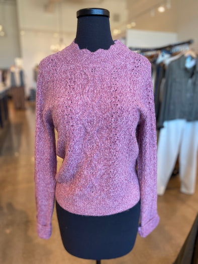 The Rhia Scalloped Edge Sweater