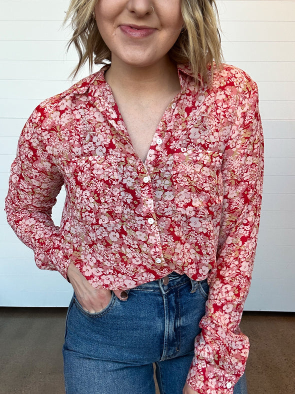 The Vivienne Floral Print Top