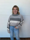 The Jessie Striped Cropped Sweater