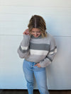 The Jessie Striped Cropped Sweater