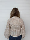The Ellery Smocked Long Sleeve Blouse