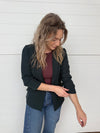 The Valentina Ruched Sleeve Blazer