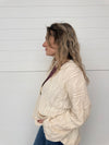 The Anais Cable Knit Button Up Cardigan