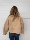 The Brea Suede Lined Sherpa Jacket