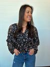 The Florence Floral Cropped Blouse